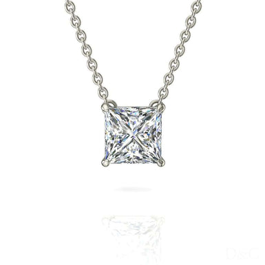 Pendentif diamant princesse 0.30 carat Aura