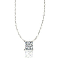 0.40 Carat Aura Princess Diamond Pendant Aura Princess Diamond Necklace DCGEMMES