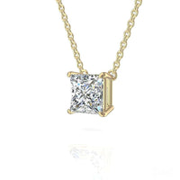 Pendentif diamant princesse 0.40 carat Aura Collier Aura diamant princesse DCGEMMES   