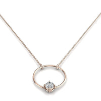 Bella round diamond pendant 0.30 carat Bella round diamond necklace DCGEMMES