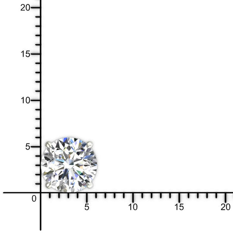 Pendentif diamant rond 0.30 carat Carillon Collier Carillon diamant rond DCGEMMES   