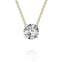 0.50 carat round diamond pendant Carillon Round diamond carillon necklace DCGEMMES