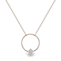 Bella round diamond pendant 0.70 carat Bella round diamond necklace DCGEMMES