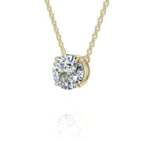 0.70 carat round diamond pendant Carillon Round diamond carillon necklace DCGEMMES