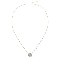 Emilia 1.30 carat round diamond pendant Emilia round diamond necklace DCGEMMES