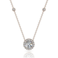 Pendentif diamant rond 1.50 carat Emilia Collier Emilia diamant rond DCGEMMES   