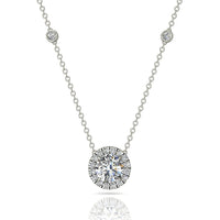 Pendentif diamant rond 1.80 carat Emilia Collier Emilia diamant rond DCGEMMES   