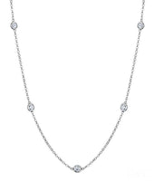 Sautoir diamants ronds 1.40 carat Amelia Collier Amelia diamants ronds DCGEMMES I SI Or Blanc 18 carats