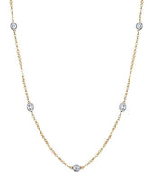 Amelia 2.10 carat round diamond pendant Amelia round diamond necklace DCGEMMES I SI 18 carat Yellow Gold