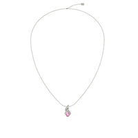 Cyra pear pink sapphire and round diamonds pendant 1.65 carat Cyra pear pink sapphire and round diamonds pendant DCGEMMES